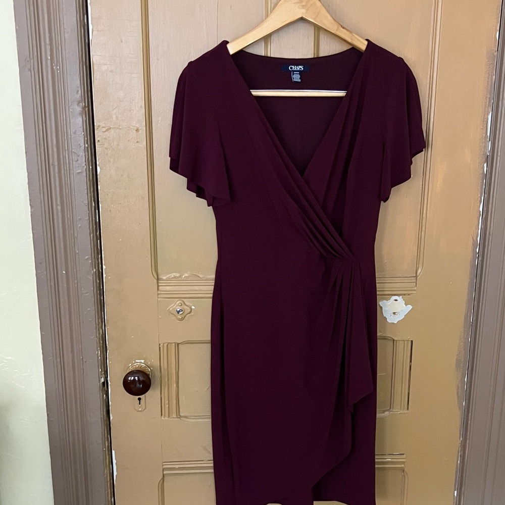 Chaps Women's Burgundy Midi Dress